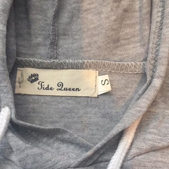 Hooded Mini Dress Sweatshirt-Style. Size Small - Picture 2 of 2